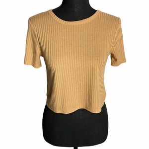 Forever 21 Ladies Dark Tan Crop Top